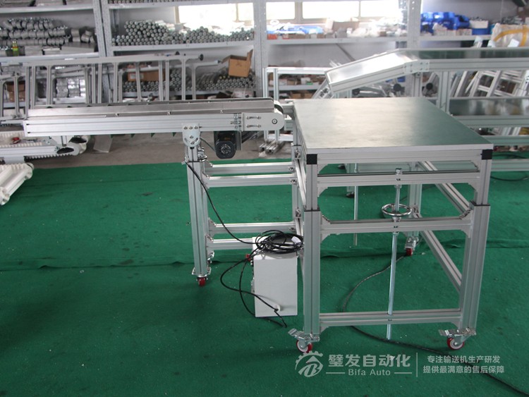 小型非標(biāo)皮帶輸送機 銜接工作桌